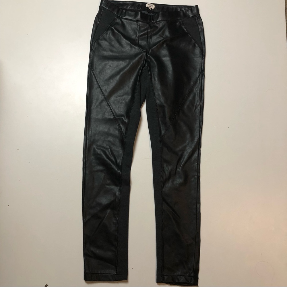 Wilfred Black Faux Leather Leggings Womens Small